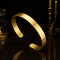 Elegant Gold Finish Open Cuff Bracelet Kada 
