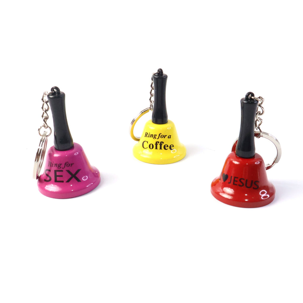 Mini Hand Bell with Keychain Metal Bell ‰ÛÒ Fun Bar Decor, Gifting & Party Accessory (1 Pc)