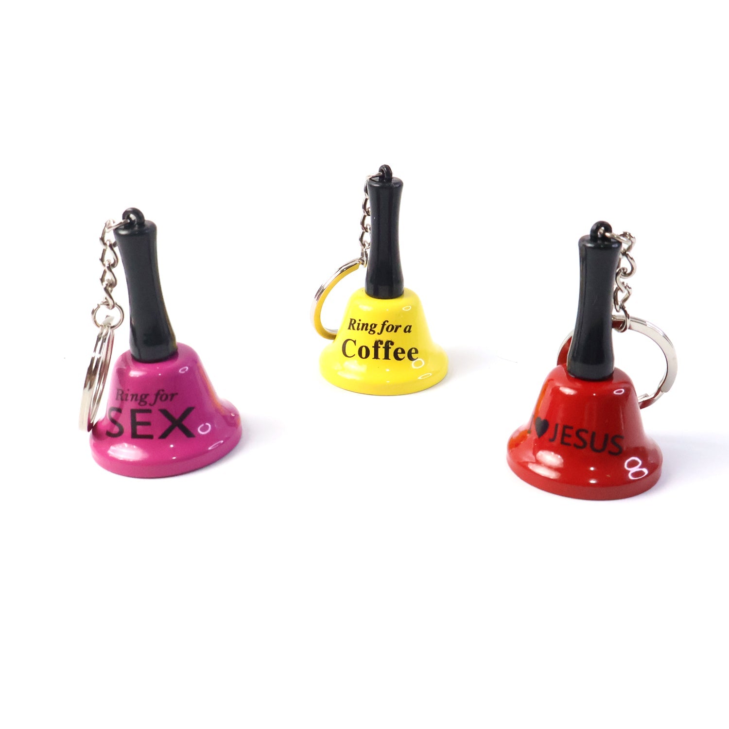 Mini Hand Bell with Keychain Metal Bell ‰ÛÒ Fun Bar Decor, Gifting & Party Accessory (1 Pc)