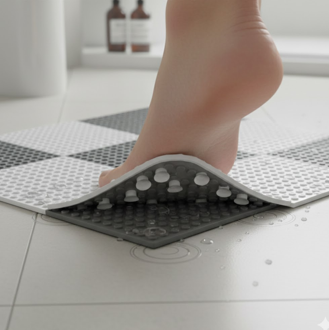 Bath Anti-Slip Mat ‰ÛÒ Prevent Slippery Surfaces While Bathing (26ÌÑ26 cm)