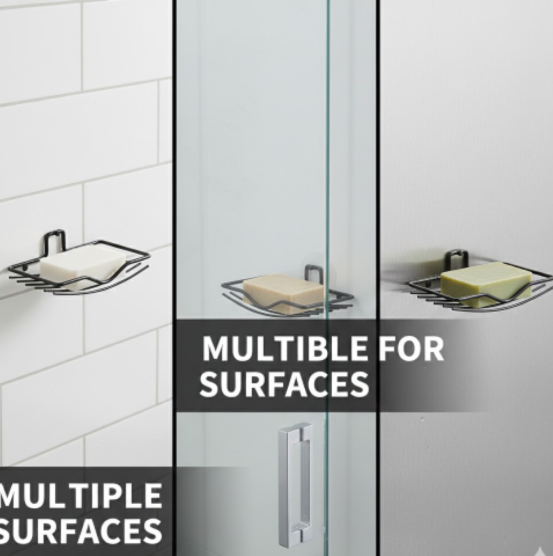 Wall Mount 2-Piece Soap Rack ‰ÛÒ Versatile Holder for Bathrooms & Homes