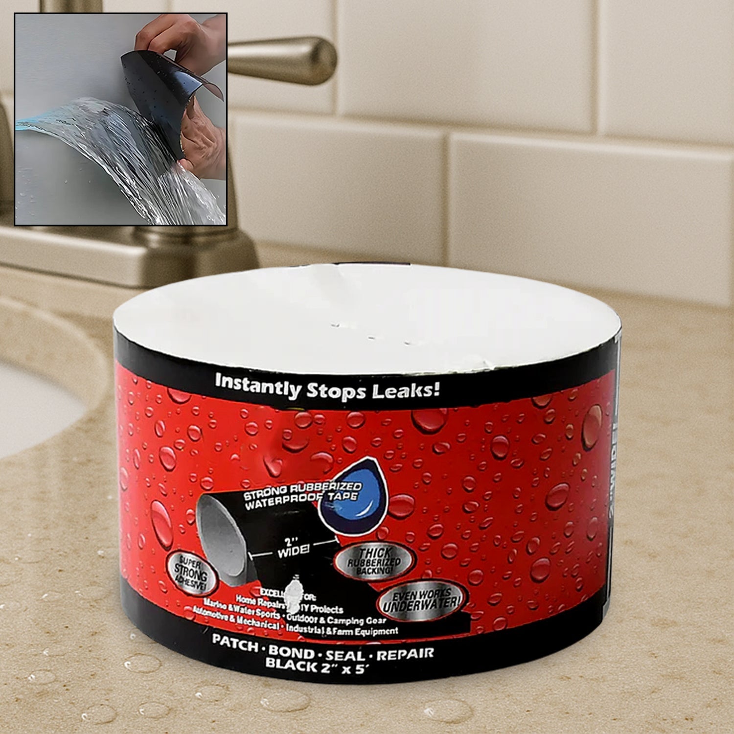 Leak-Proof Sealing Tape ‰ÛÒ Waterproof Pipe Repair & DIY, 50mm x 1.5m
