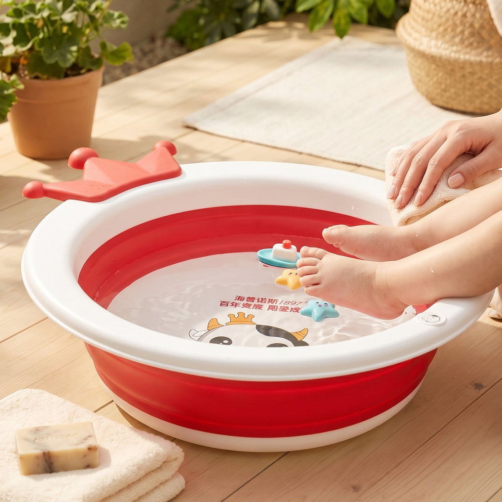Baby Bathtub with Non-Slip Base ‰ÛÒ Safe and Comfortable Infant Bathtub