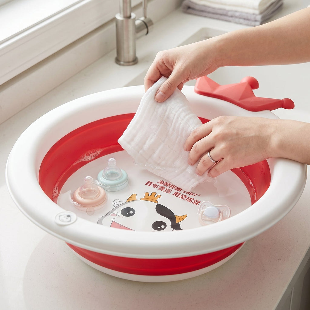 Baby Bathtub with Non-Slip Base ‰ÛÒ Safe and Comfortable Infant Bathtub
